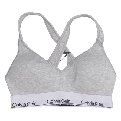 Sport-BH (Grau) von Calvin Klein Baumwolle, Elasthan, Modal
