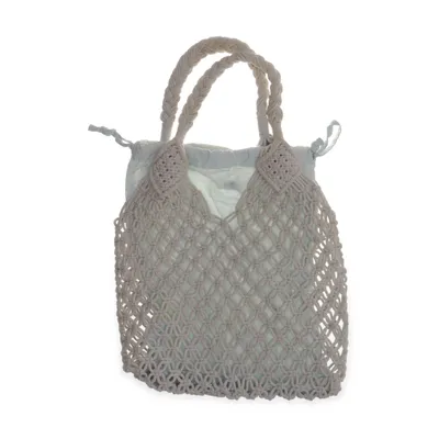 Strandväska (Beige, Blå) från Zara Bomull