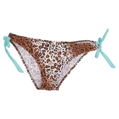 Bikini broekje (Bruin, Meerkleurig) van Uniquely Zero Elastaan, Polyamide