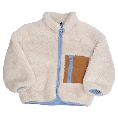 Fleece jacket (Beige, Blue, Brown) from Zara Polyester