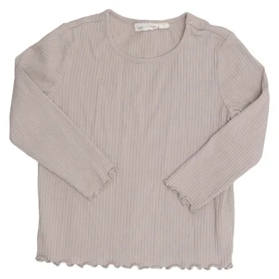 T-shirt à manches longues (Beige) de Amy & Lucy Coton, Élasthane, Polyester