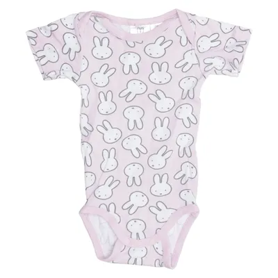 Body (Rose, Blanc) de Miffy Coton biologique