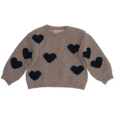Trui (Beige, Blauw) van Zara Polyamide, Polyester