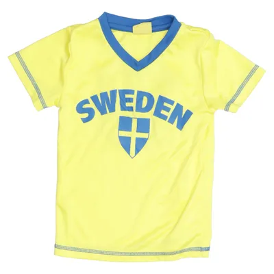 Football jersey (Yellow, Blue) from Sweden Polyester