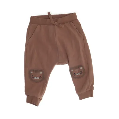 Mjukisbyxor (Brun) från Lindex Baby Bomull, Elastan