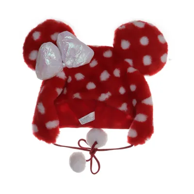 Hat (Red, White) from Disneyland Paris Acrylic, Polyester