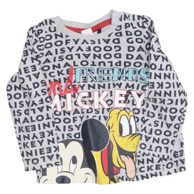 Long sleeve T-shirt (Gray, Multicolored) from Disney Baby Cotton