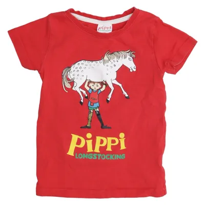 T-shirt (Red) from Pippi Långstrump Organic cotton