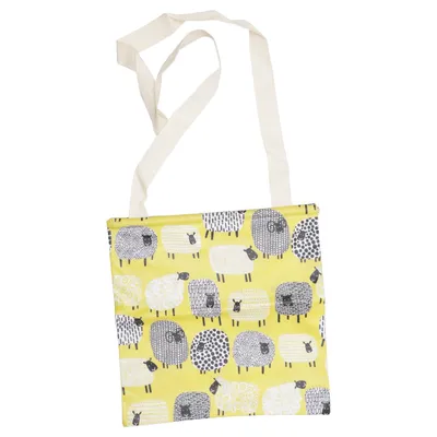 Canvas bag (Yellow, Multicolored) from Lakeland Cotton, Polyurethane