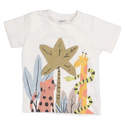 T-shirt (Beige, Meerkleurig) van Next Katoen