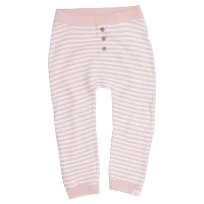 Caleçon long (Rose, Blanc) de Topomini Coton biologique