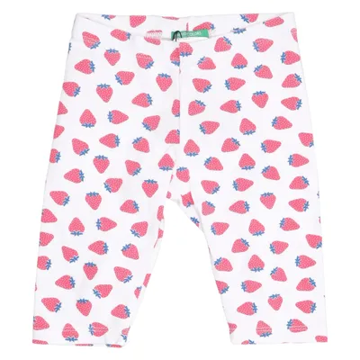 Leggings (Red, White) from United Colors of Benetton Cotton, Elastane