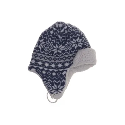 Trapper-Mütze (Blau, Weiß) von Pusblu Acryl, Polyester