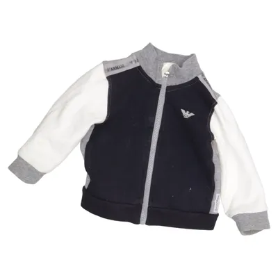 Bomber jacket (Black, White, Gray) from Armani Baby Cotton, Elastane