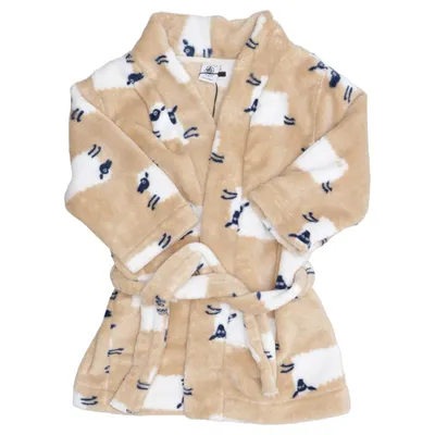 Bathrobe (Beige, White, Blue) from Petit Bateau Polyester