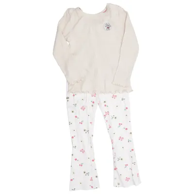 Pyjama (Wit, Meerkleurig) van Kaxs by KappAhl Katoen, Elastaan