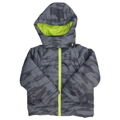 Vinterjakke (Grå, Grøn) fra Citat Polyester