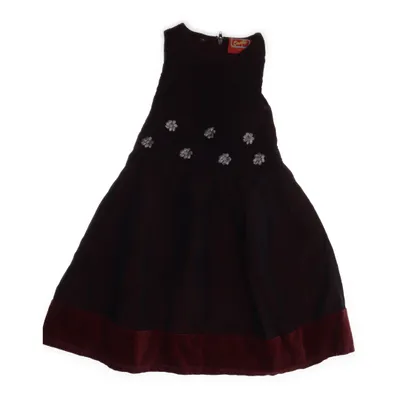 Robe (Marron, Rouge) de Outfit Coton, Polyester, Soie