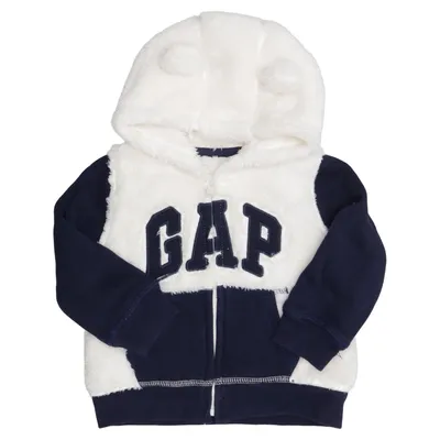 Kapuzenpullover (Blau, Weiß) von BabyGap Baumwolle, Polyester