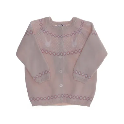 Cardigan (Pink, Flerfarvet) fra Livly Bomuld