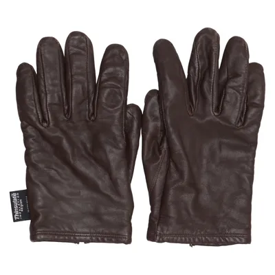 Leather gloves (Brown) from Thinsulate Leather, Polyamide, Polyester, Rabbit fur, Viscose