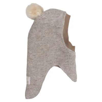 Cagoule (Beige) de Huttelihut Coton, Polyester, Laine