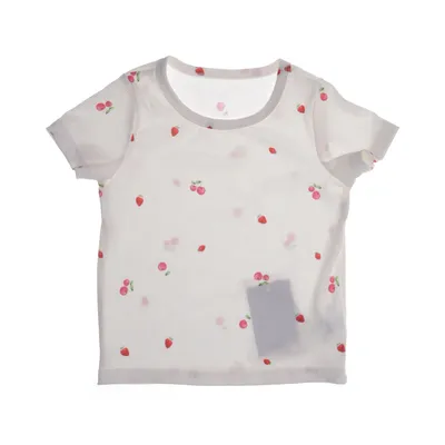 T-shirt (Wit, Rood) Elastaan, Polyester