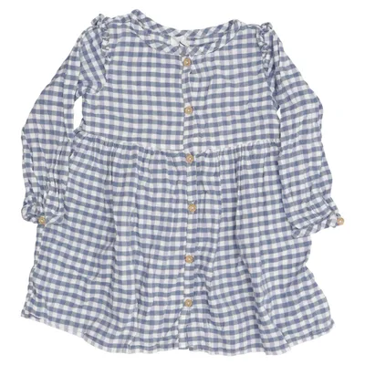 Dress (Blue, White) from H&M Cotton, Viscose