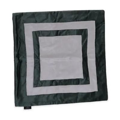 Cushion cover (Green, White) from Classic Collection Cotton, Viscose