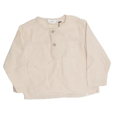 T-shirt manches longues (Beige) de Lil' Atelier Coton biologique