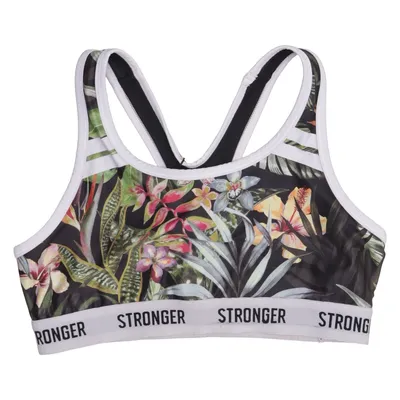 Sport-bh (Zwart, Meerkleurig) van Stronger Elastaan, Polyester