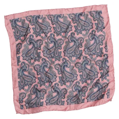 Handkerchief (Pink, Blue, Gray) from Amanda Christensen Silk