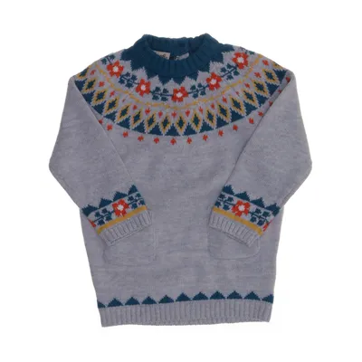 Sweater (Gray, Multicolored) from Frugi Organic cotton, Wool