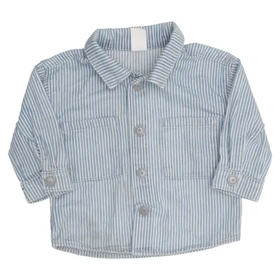 Denim blouse (Blauw, Wit) van H&M Katoen