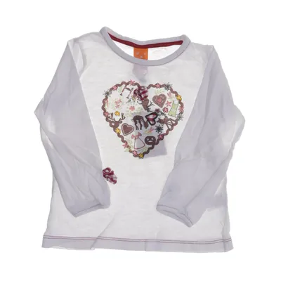 Long sleeve T-shirt (White, Multicolored) from Pusblu Cotton