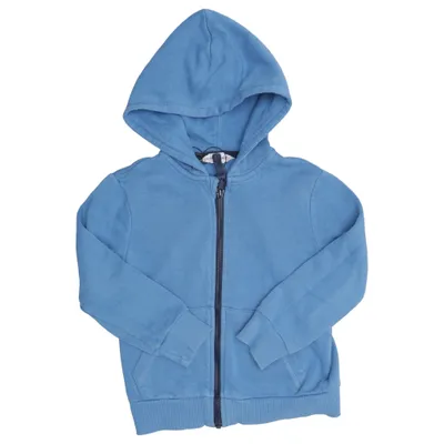 Sweat à capuche (Bleu) de H&M Basic Polyester, Coton