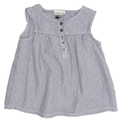 Robe (Bleu, Blanc) de POMPdeLUx Coton