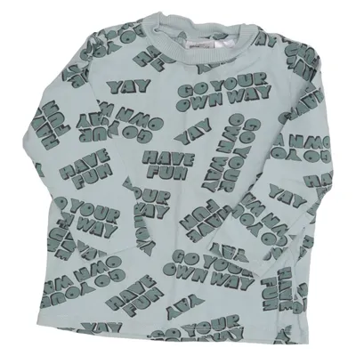T-shirt à manches longues (Bleu) de Mini Gina Tricot Coton