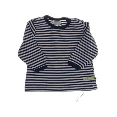 Långärmad t-shirt (Blå, Vit) från Loud + Proud Ekologisk bomull