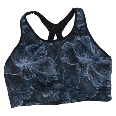 Sport-bh (Zwart, Blauw) van Crane Elastaan, Polyamide, Polyester