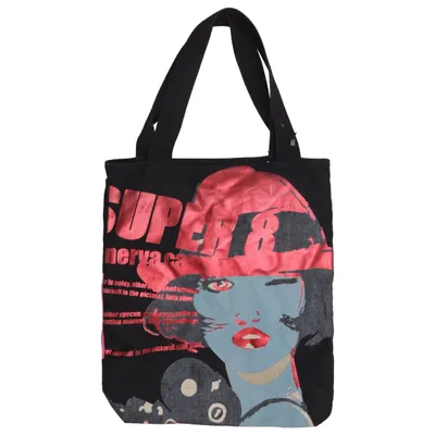 Sac en toile (Noir, Multicolore) de Custo Barcelona Coton
