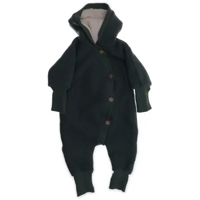 Mjukisdräkt (Grön) från Petit Cochon Elastan, Ekologisk bomull, Ull