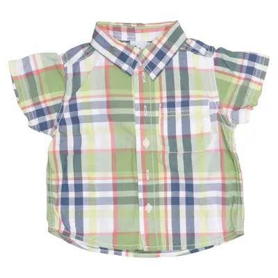 Chemise à manches courtes (Vert, Bleu, Blanc) de Papagino Coton