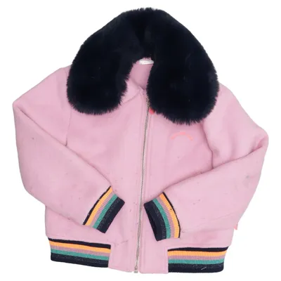 Jakke (Pink, Blå, Flerfarvet) fra Billieblush Elastan, Polyester, Uld