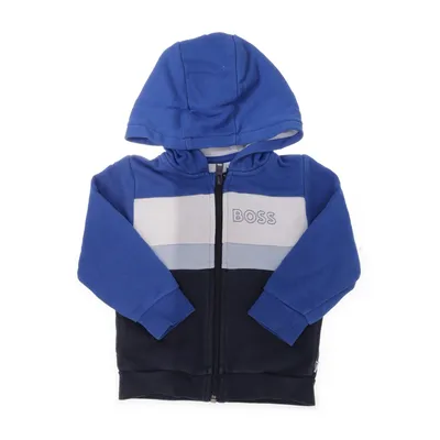 Capuchon sweater (Blauw) van Boss Katoen, Elastaan, Polyester