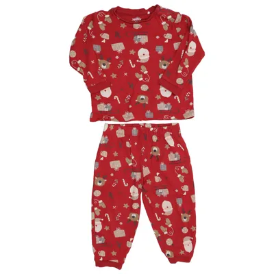 Pyjama (Rouge, Multicolore) de Topomini Coton