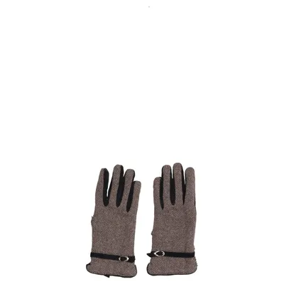 Gloves (Brown, Black) from Thinsulate Leather, Polyester, Wool