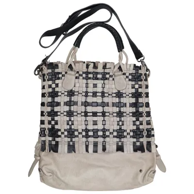 Schoudertas (Beige, Zwart) van Rehard Leer