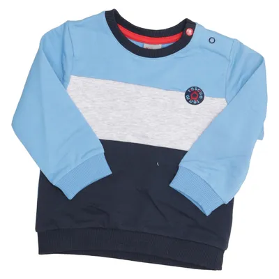 Sweatshirt (Blue, Gray, Multicolored) from Kanz Cotton, Elastane
