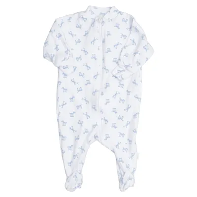 Rompers (White, Blue) from Joha Cotton